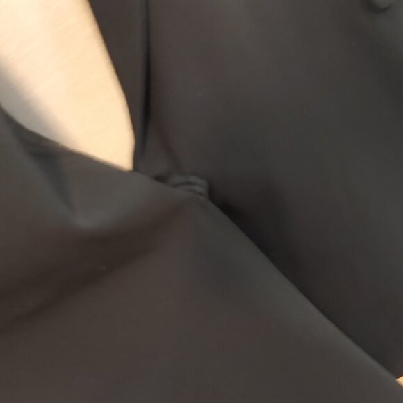 J. Crew Black Double Breasted Flat Front Wrap Blazer Hidden Button Jacket - Picture 6 of 8